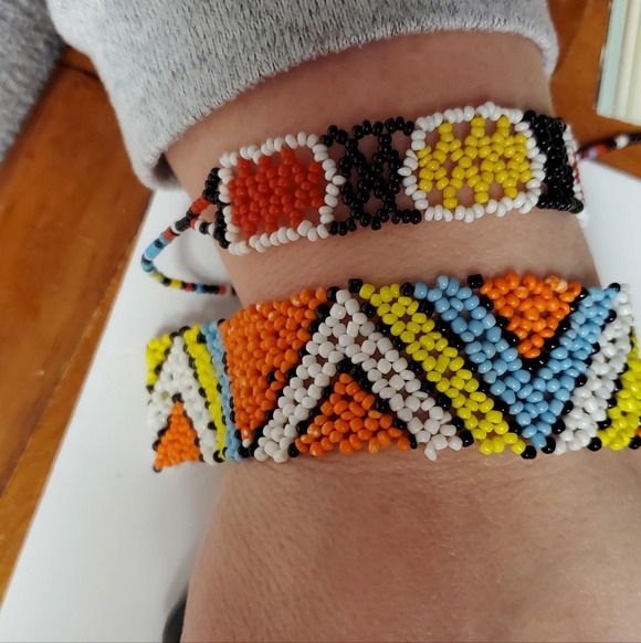 Handcrafted Ethnic Necklaces Bracelets Keychain Seed Bead Native Ethnic Navajo 9 - Picture 5 of 16